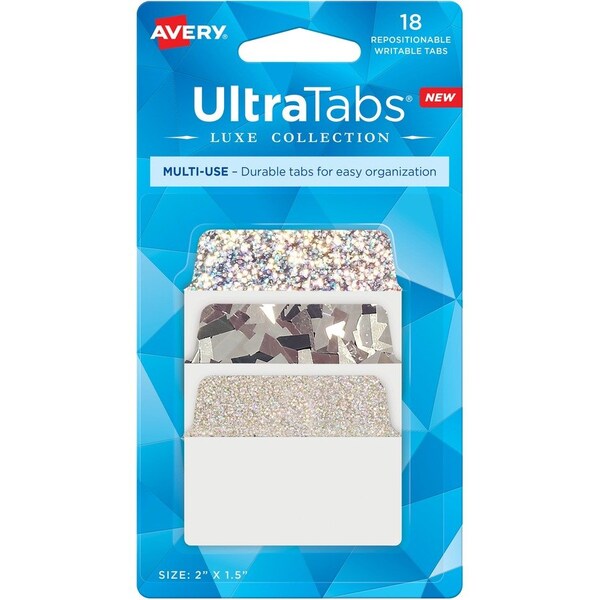 Avery Multi-Use Ultra Tabs, 2" x 1.5", PK18 74145 - main