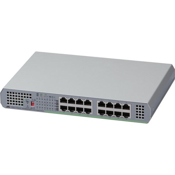 Allied Telesis 16-Port 10/100/1000T Unmanaged Switch with Internal PSU AT-GS910/16-10 - main