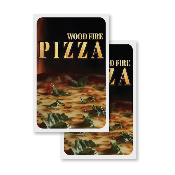 Signmission Pizza, Vinyl Decals Only 24 Inch x 36 Inch, Vinyl Decal, 2PK DSB-2436-2PACK-30414 - main