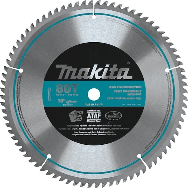 Makita Micro-Polished Miter Saw Blade 10", 80T A-93681 - main