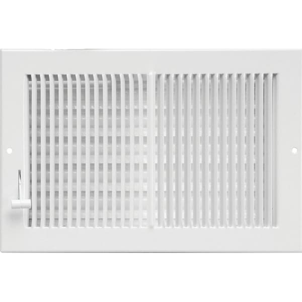 Imperial MultiShutter Register, 714 in L, 1314 in W, Steel, White RG0299 - main