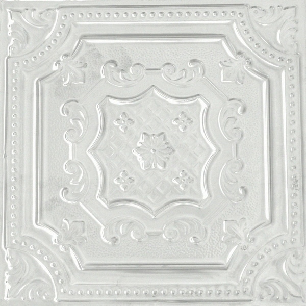 Shanko All Day Tony Pattern 612 Eggshell Surface Mount Powder Coated Standard Ceiling Tiles, 6PK ADT612-NU-STD-EGGS-6 - main