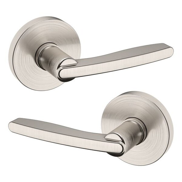 Baldwin Residential Door Levers Passage Reversible Lifetime Satin Nickel 5164056PASS - main