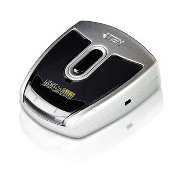 Aten 2-Port USB 2.0 Peripheral Switch - USB 2.0 - External - 3 USB Port(s) - 3 USB 2.0 Port(s) US221A - main