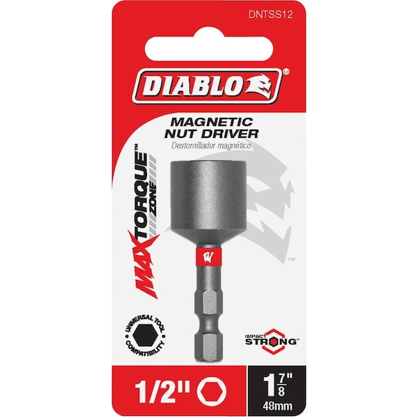 Diablo 1/2'' x 2-9/16'' Magnetic Impact Nutdriver DNTSL12 - main