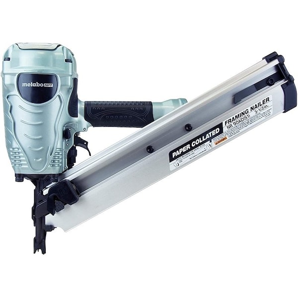Metabo Hpt HITACHI NR90AD(S1) Framing Nailer, 3/8 in Air Inlet, 50 to 74 Magazine, Nail Fastener, Green NR90ADS1M - main