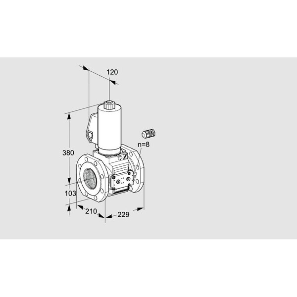 Honeywell Kromschroder Solenoid Valve - Gas Shut-Off, 100mm ISO Flange, 500 mbar KS88204968 - main