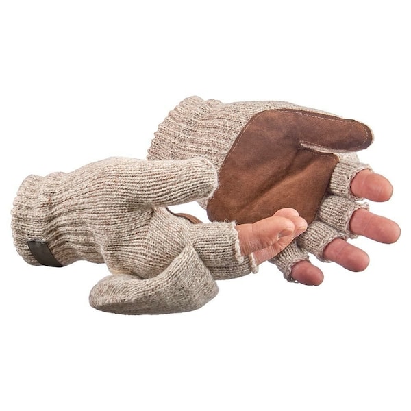 Jj Keller Winter Convertible Mittens Fingerless Gloves, Thinsulate, Medium 67313 - main