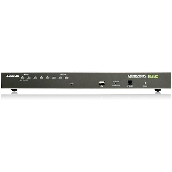 Iogear GCS1808 Combo KVM Switch - 8 x 1 - 8 x SPDB-15 Keyboard/Mouse/Video - 1U - Rack-mountable GCS1808 - main