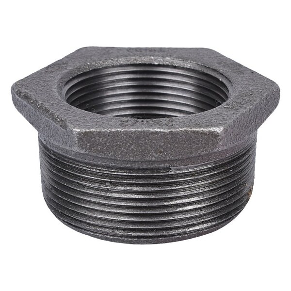 Prosource Pipe Bushing, 2 x 1-1/2 in, Threaded x Female Inlet x Male Outlet, Steel, 300 psi Pressure 35-2X1-1/2B - main