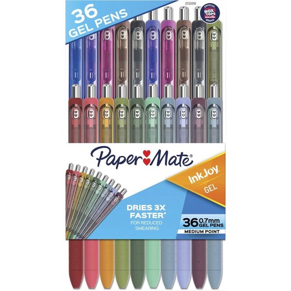 Paper Mate InkJoy Gel Pens, Medium Point 0.7 mm, 36 Assorted Colors 2132016 - main