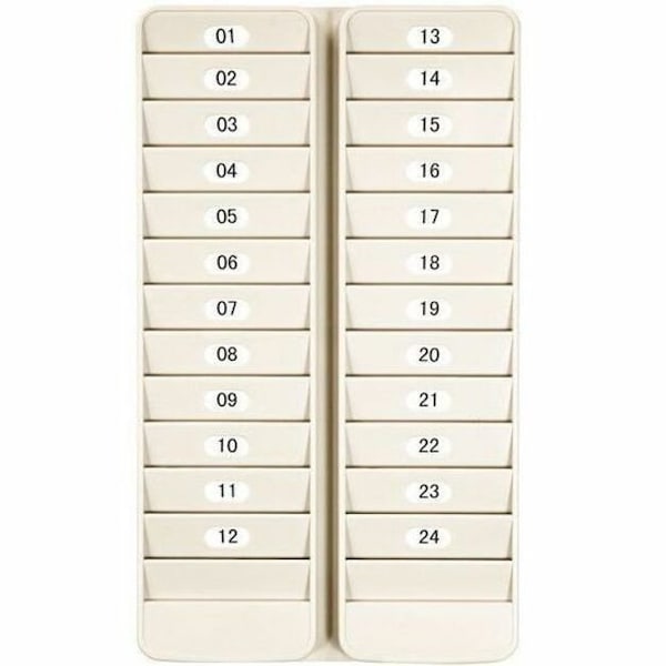 Pyramid 24 Pocket Badge Rack, Putty, 14 1/8in H 500-24 - main