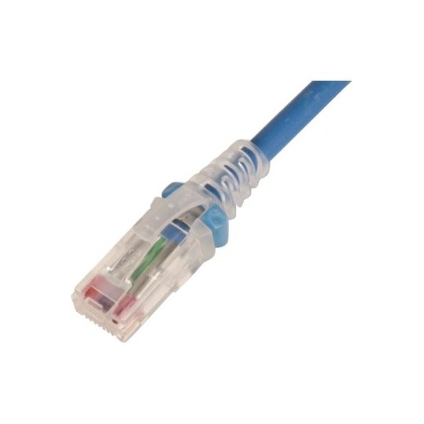 Siemon CBL ASSY MOD 26-4PR STRANDED, CAT6 T568A/B 3FT MC6, GREEN W/CLEAR BOOT MC6-03-07 - main