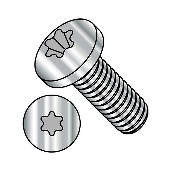 Zoro Select Torx Pan Machine Screw, Plain A2 Stainless Steel, 1000 PK MI635MTPA2 - main