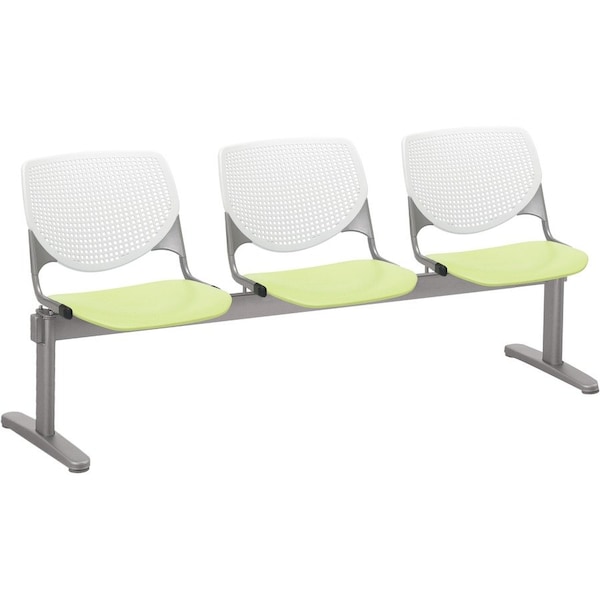 Kfi Kool Beam Seat Beam Seating, 71 in W 22" L 31" H, Polypropylene Seat 2300BEAM3-BP08-SP14 - main