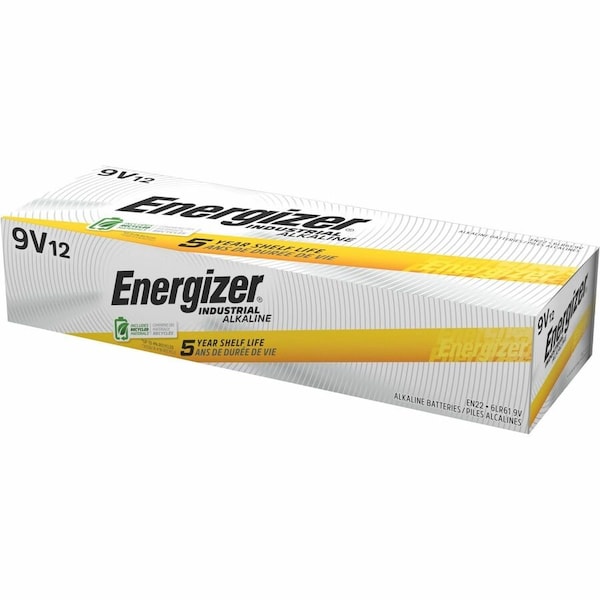 Energizer Industrial 9V Alkaline Battery, 12PK EN22 - main
