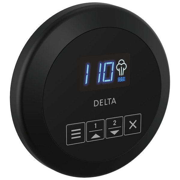 Delta Universal Showering Components Round Steam Control In Matte Black EP103307BL - main