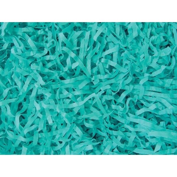 Nashville Wraps Aqua Color Tissue Paper Shred, 18 oz. Bag 4XAQ - main