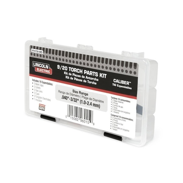 Lincoln Electric Medium Duty Torch Parts Kit 9/20 KP4759-MD - main