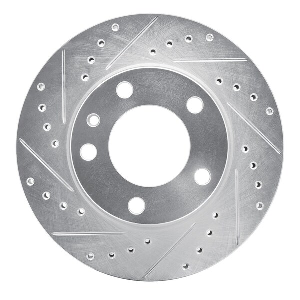 Dynamic Friction Co DFC Brake Rotor - Drilled and Slotted - Silver 631-31012L - main
