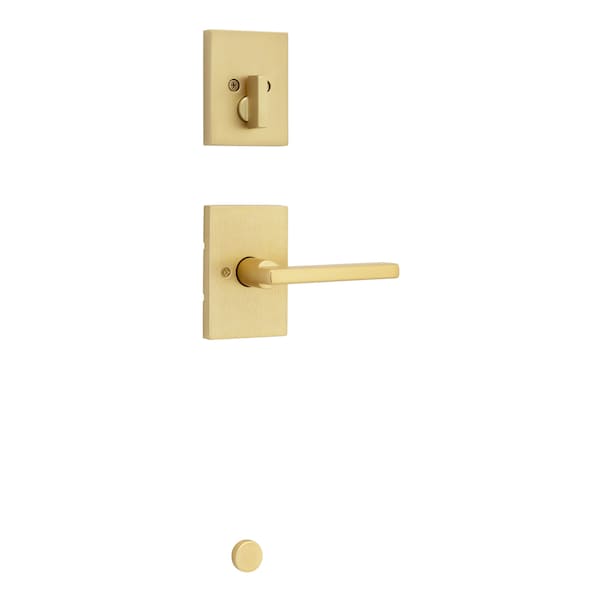 Kwikset Residential Handlesets Single Cylinder Reversible Satin Brass 971HFLRCT-4 - main