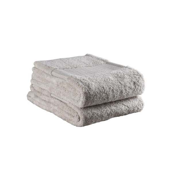 Homeroots Beige Cotton 36" X 72" Quick Dry Terry Cloth Bath Sheet 700334 - main