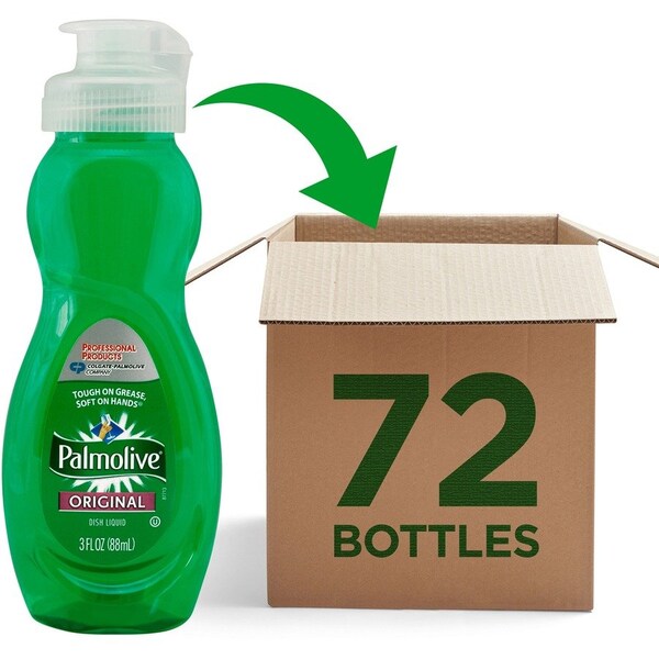 Colgate-Palmolive Palmolive, Dishwashing Liquid, Original Scent, 3oz Bottle, 72PK 01417 - main