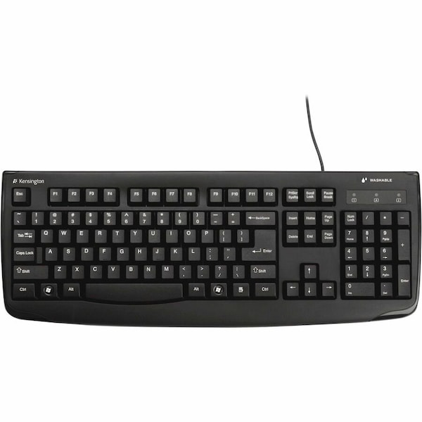 Kensington ProFit USB Washable Keyboard, Black 64407 - main