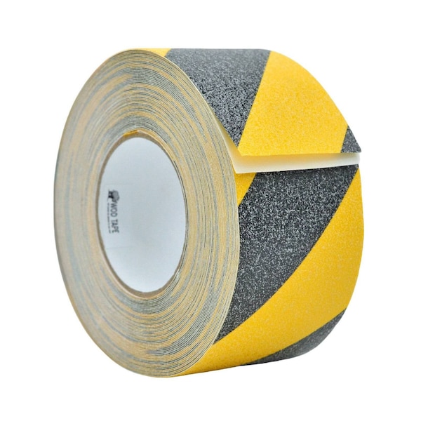 Wod Tape 60 Grit Silicon Carbide. 3 inch Grit Size, Black/Yellow, 3 inch (72mm) W x 32 Mil Thick WOD ASTBY32-03000-4-20-BY - main