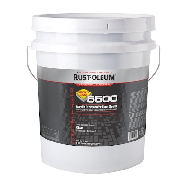 Rust-Oleum 5 gal Sealer, Semi-Gloss Finish, Clear, Water Base 251283 - main