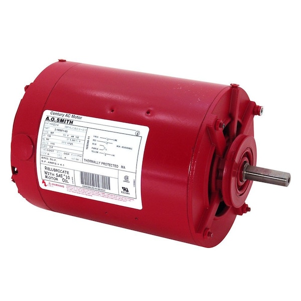 Century Circulator Pump Motor 1/6 HP 1800 RPM 48YZ Shaft SP HW2014L - main