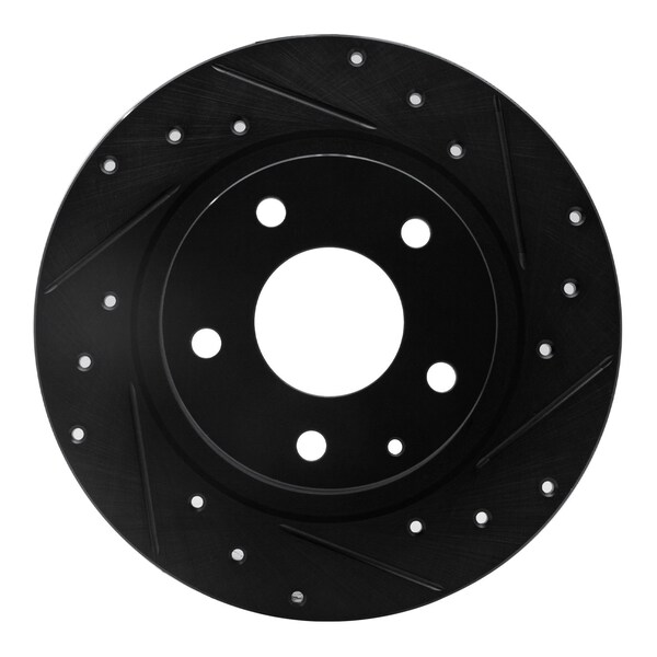 Dynamic Friction Co DFC Brake Rotor - Drilled and Slotted - Black 633-80051R - main