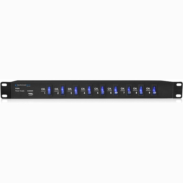 Technical Pro ps9u Rack Mount Power Supply with 5V USB Charging Port ps9u - main