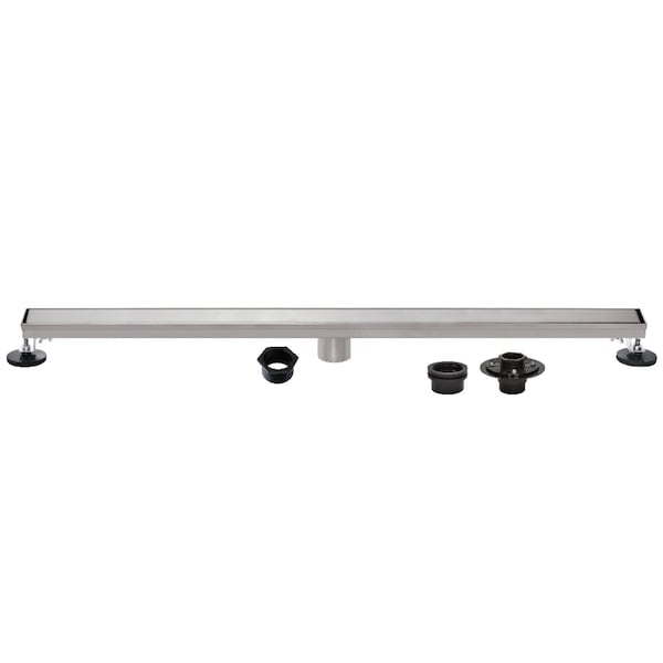 Kingston Brass 72-Inch Stainless Steel Linear Shower Drain with Reversible Tile Insert and Flat Grate BSFK7228 - main