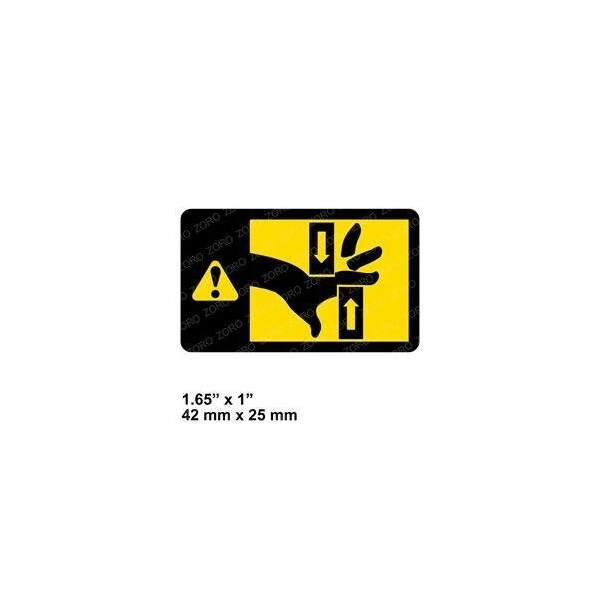 Nissan REPLACEMENT DECAL, PINCH POINT 97836-FK101 - main