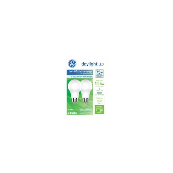 Current LED Light Bulbs, Daylight, A19 Medium Base, 10.5 Watts pair 93131944 - main