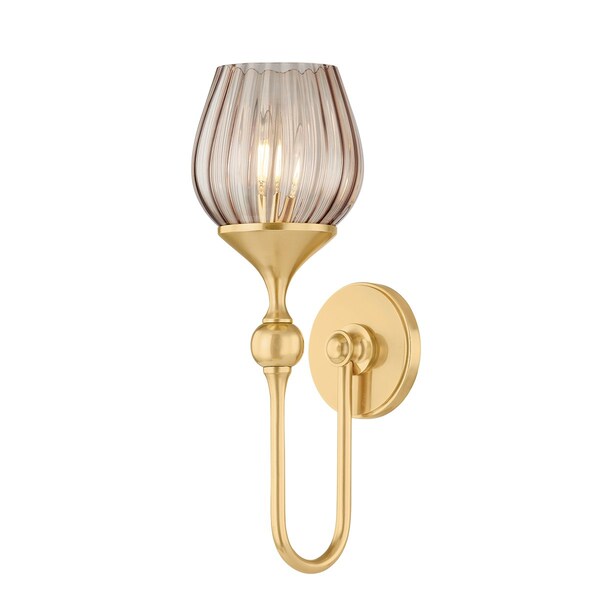 Hudson Valley Lighting Chatton Wall Sconce in Aged Brass 6918-AGB - main