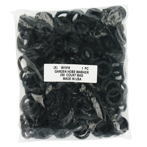 Bookazine Hose Washers, Black, 250PK TI3642017 - main