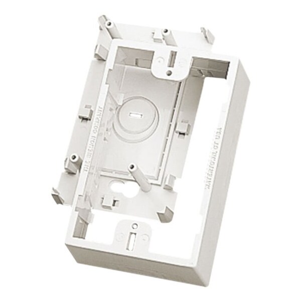 Siemon SURFACE MOUNT BOX UNLOADED, SINGLE GANG FOR CT FACEPLATE, WHITE CT4-BOX-02 - main