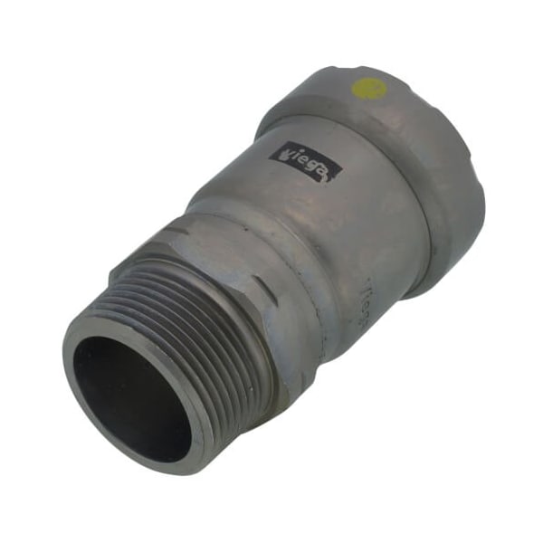 Viega MegaPressG adapter P 1.25 MPT 1.25 carbon steel zinc-nickel coating 25116 - main