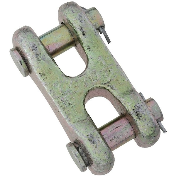 National Hardware 3248BC Series N282-145 Clevis Link, 1/2 in, 11300 lb Weight Capacity, Steel, Yellow Chrome N282-145 - main