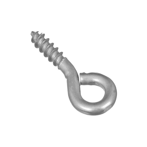 National Hardware Screw Eye, No 212, 0.105 in Dia Wire, 0.44 in L Thread, 0.94 in OAL, 20 lb Working Load, Steel N118-471 - main