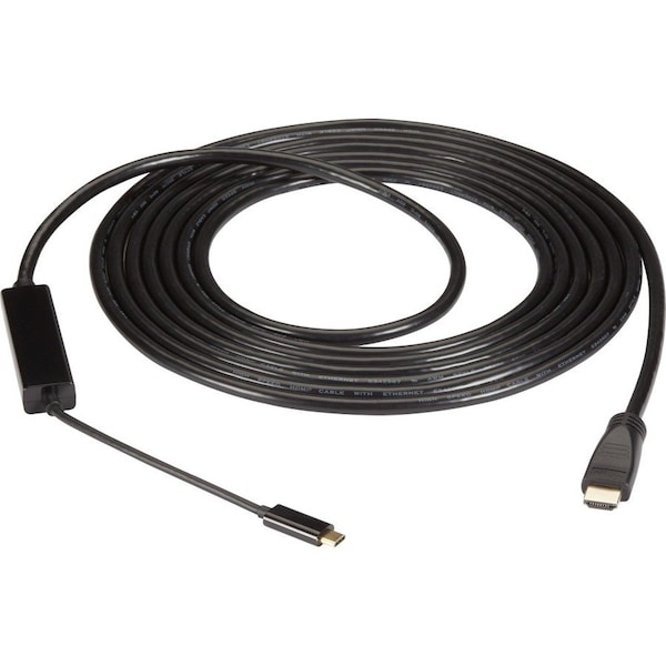 Black Box BLACK BOX USB-C Adapter Cable, USB-C To HDMI 2.0 Active Adapter, 4k60, Hdcp 2.2, Dp 1.2 A VA-USBC31-HDMI4K-016 - main