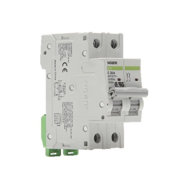 Noark B1E2D20, MCB UL1077 - - 2P - 20A - D-curve - 5kA - 480Vac/125Vdc 1000537 - main