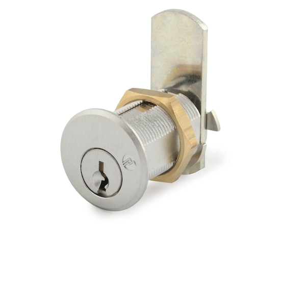 Olympus Lock Cam 1-3/16 in Pin & Tumbler MK Dull Chrome F/ 7/8 in Material - KA Key #0001 DCN2-26D-G0001 - main
