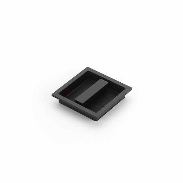 Schaub 3-7/8in x 3-7/8in Modo Centered Recessed Pull Matte Black Finish 1207-MB - main
