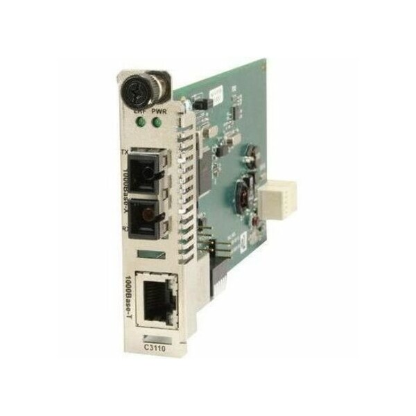 Transition Networks 1000BASE-T TO 1000BASE-SX, ION CARD, MM, LC, 2KM, VIA AN SFP MODULE C3110-1039 - main