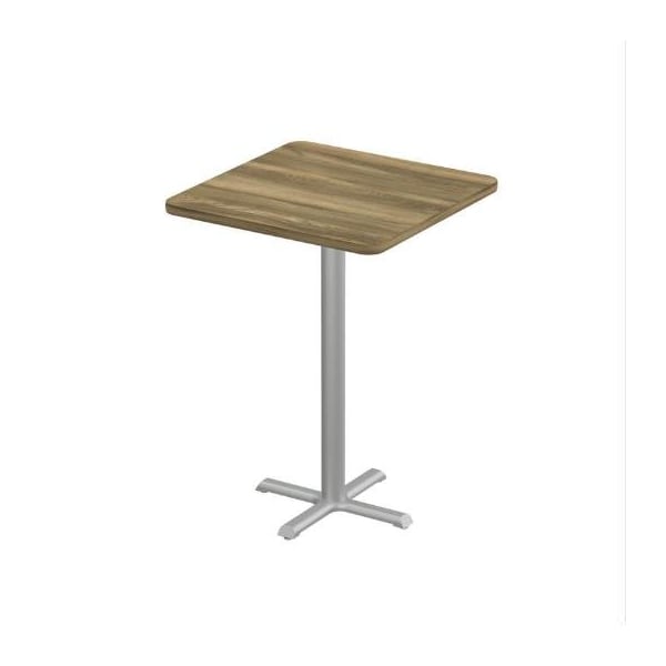 Correll Square Cafe Table, 30 in W, 30 in L, 42 in H, Particleboard Top, Colonial Hickory SXB30S-53-98-53 - main