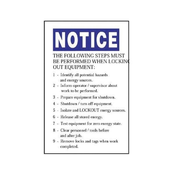 Panduit Lockout Label, 5 In. H, 3-1/2 In. W, PK5 PVS0503N458Y - main