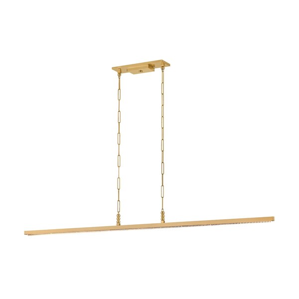 Corbett Lighting Cortina 1 Light Linear in Vintage Brass Finish 550-01-VB - main
